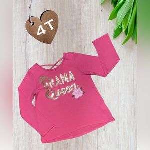 Drama Queen long sleeve toggler girl shirt
